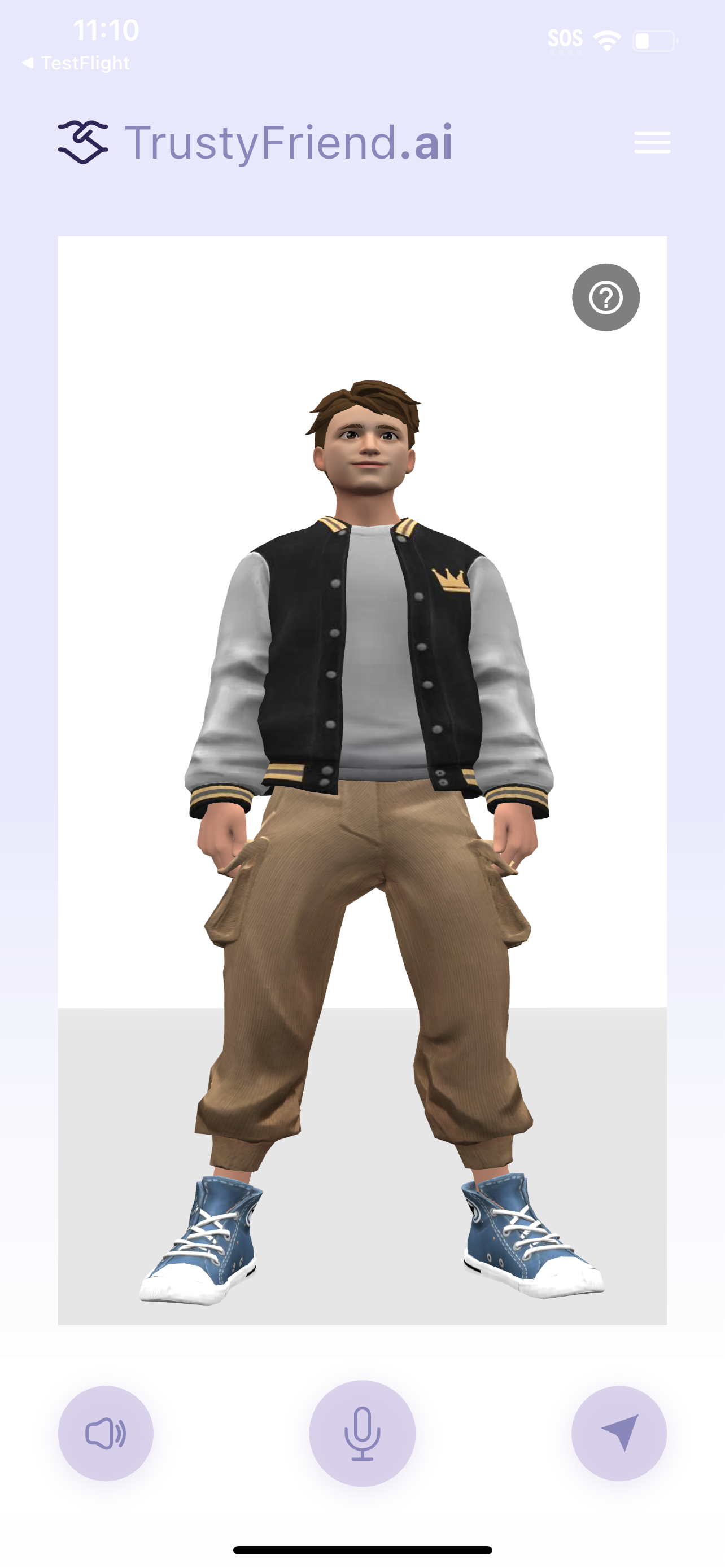 Trusty Friend AI Avatar Chat Experience